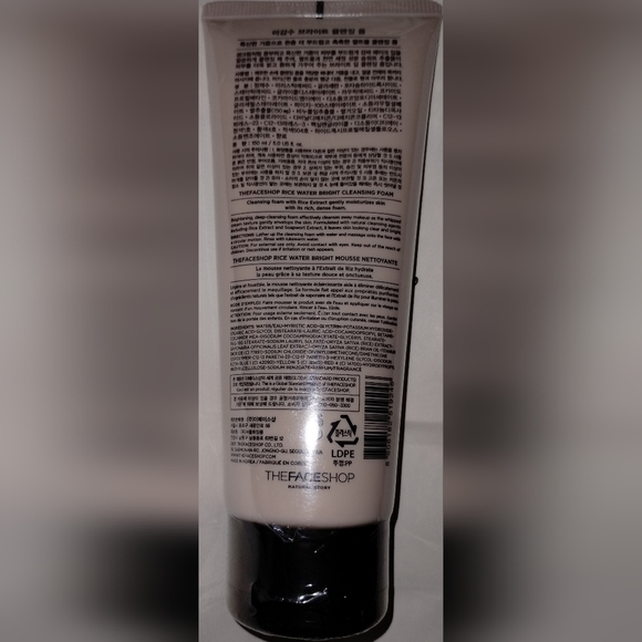 THE FACE SHOP RICE WATER BRIGHT FOAMING CLEANSER 150ML - Picture 2 of 4